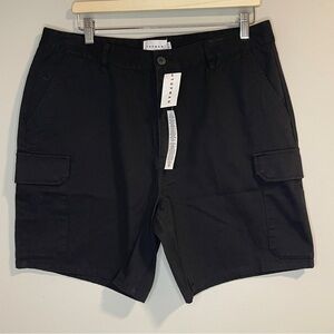 Topman cargo short in black